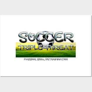 Soccer Triple Posters and Art